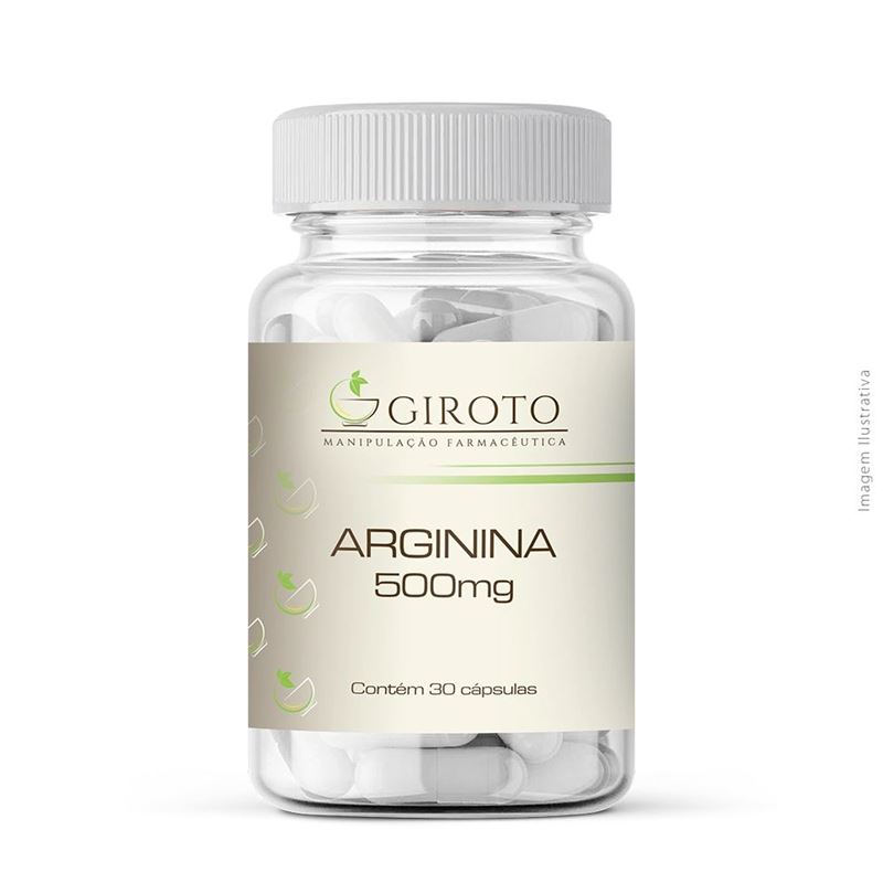Arginina 500mg 30 Cápsulas