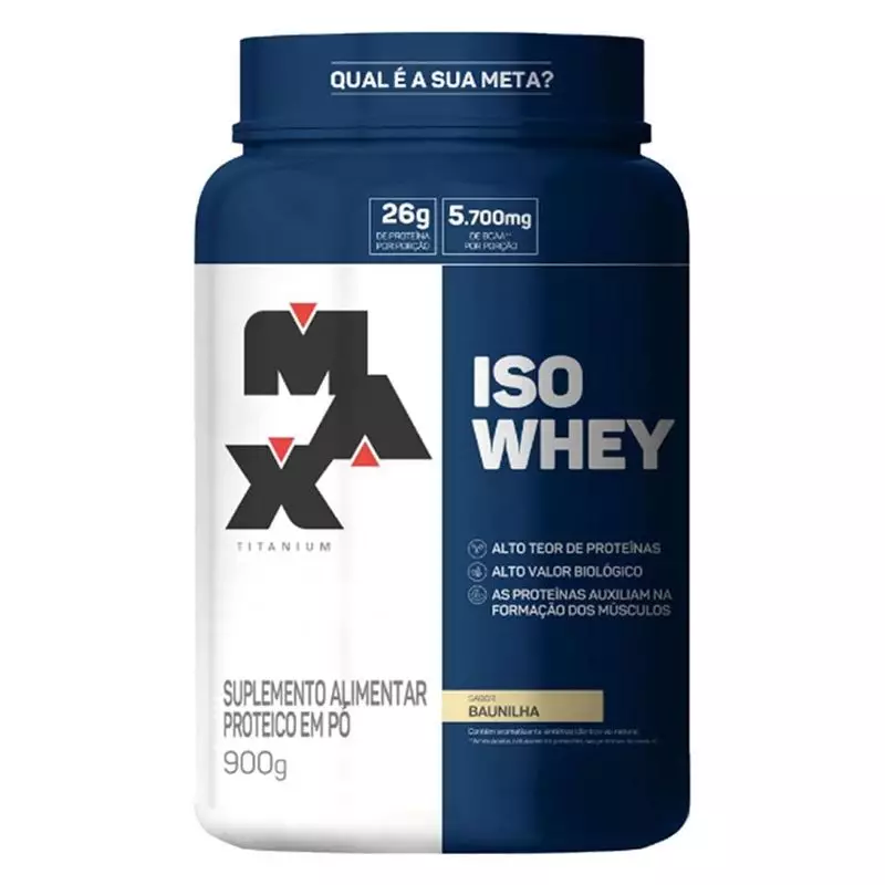 Iso  Whey Max Titanium Baunilha 900g