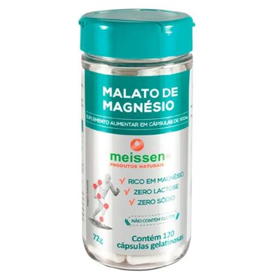 Malato de Magnésio 120 Cápsulas Meissen