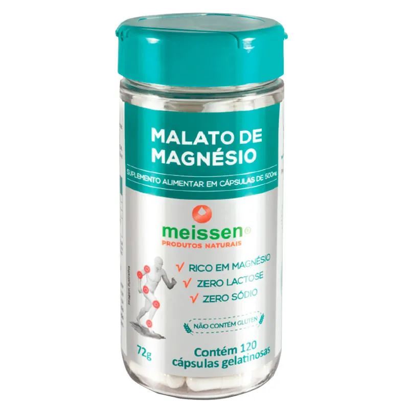Malato de Magnésio 120 Cápsulas Meissen