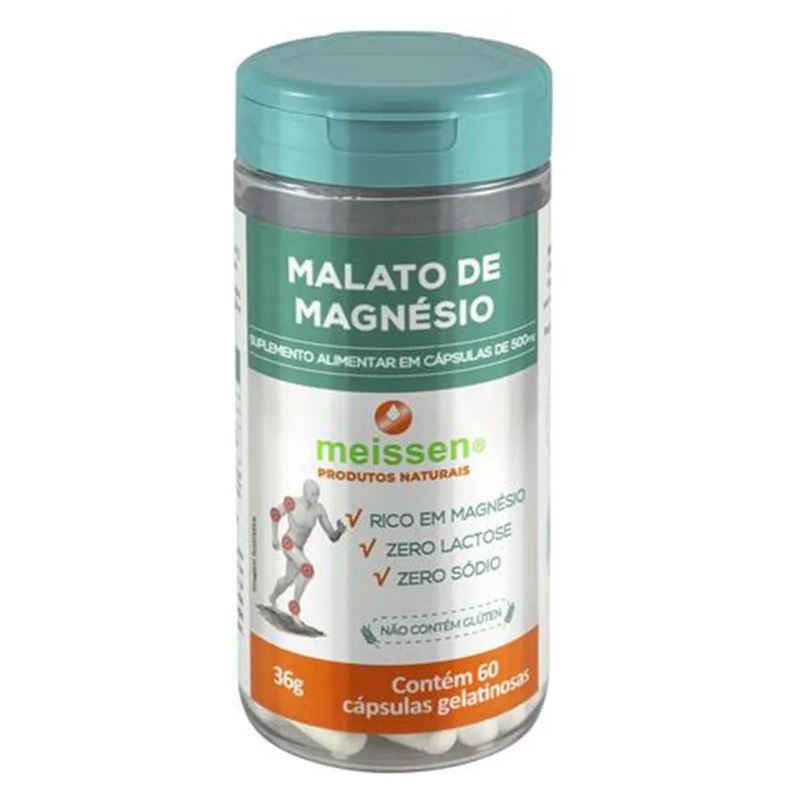 Malato De Magnésio 60 Cápsulas Meissen
