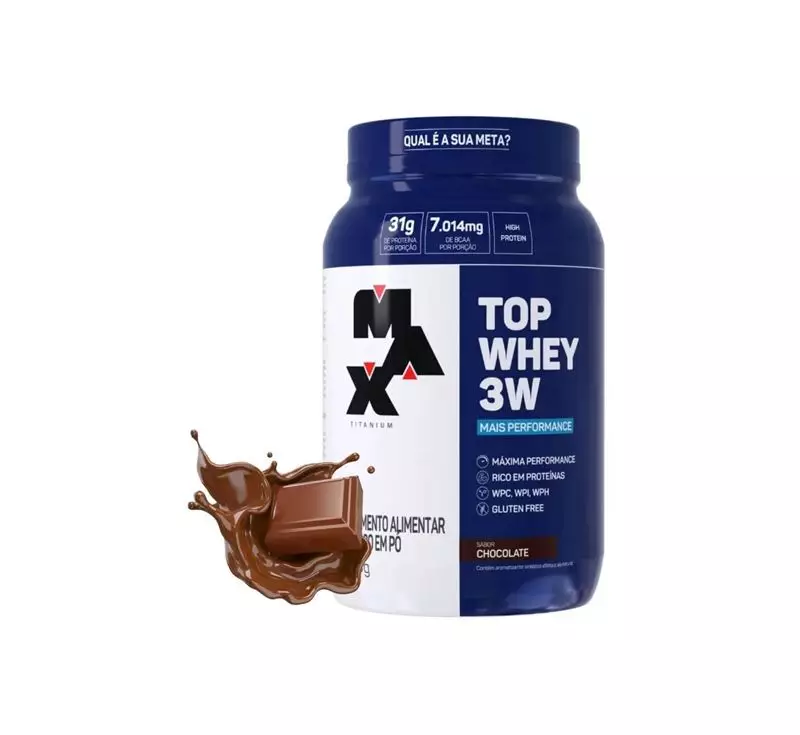 Top Whey 3W Max Titanium Chocolate 900g
