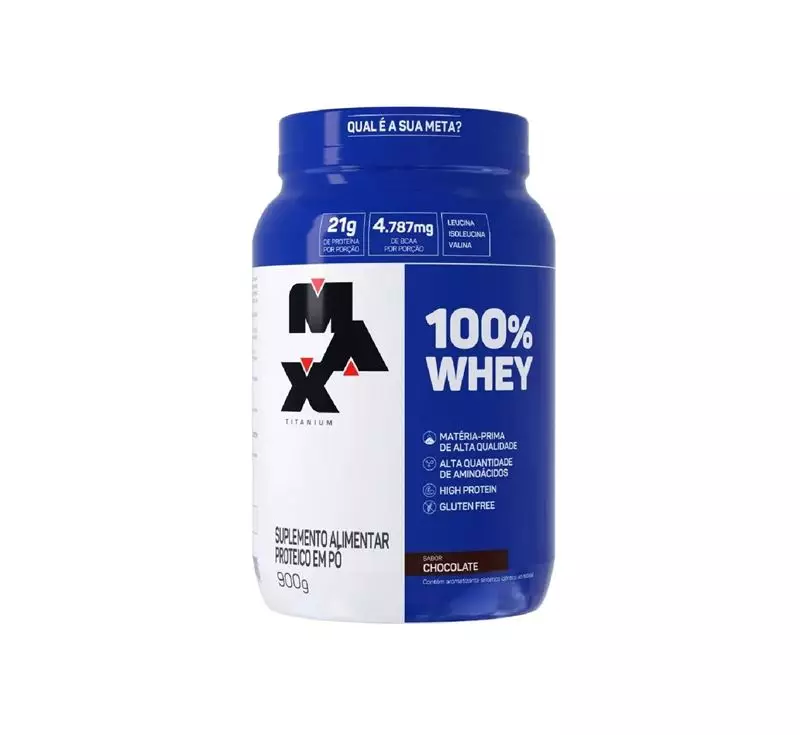 100% Whey Max Titanium Chocolate 900g