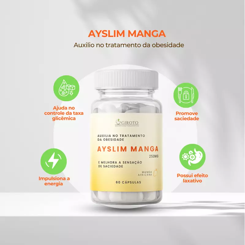 Ayslim Manga 250mg 60 Cápsulas