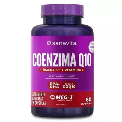 Coezima Q10+Ômega3+Vitamina E 