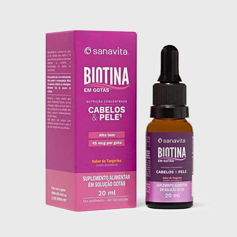 Biotina Sanavita- sabor tangerina 